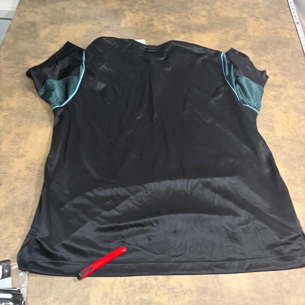 Jordan Warmup Shirt Mens XL Black Green Satin Jumpman Basketball Shooting